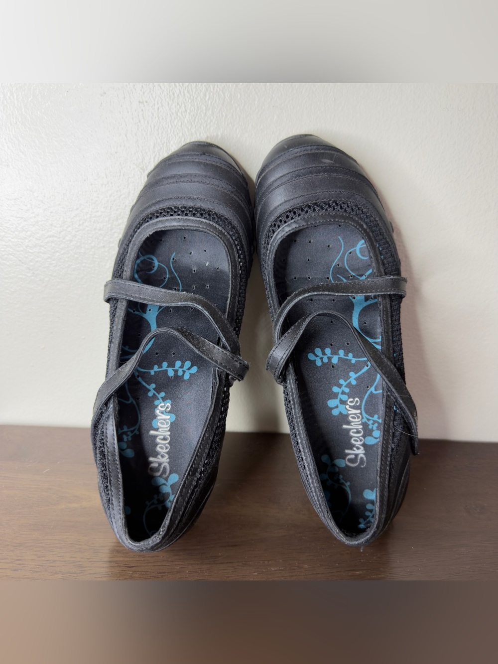 Skechers Sassies Mary Jane Black Shoes Sz 8.5 womens - Picture 6 of 7